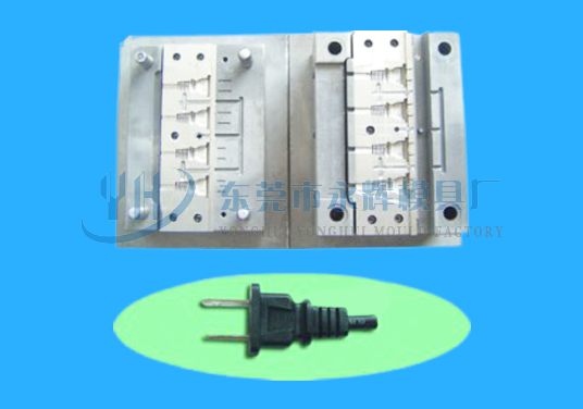 锦州立式成型插头模AC125一出四国标两插