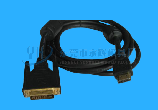运城立式成型DP并线与HDMI连接线样板